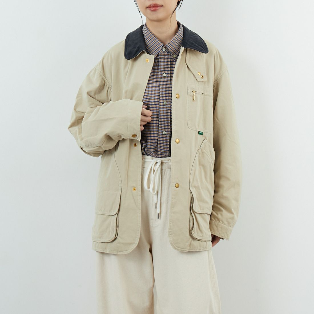 L.L.BEAN [エルエルビーン] ビーンズ インサレーテッドフィールドコート [5575-2042] 71 LT BEIG &&モデル身長：162cm 着用サイズ：S&&