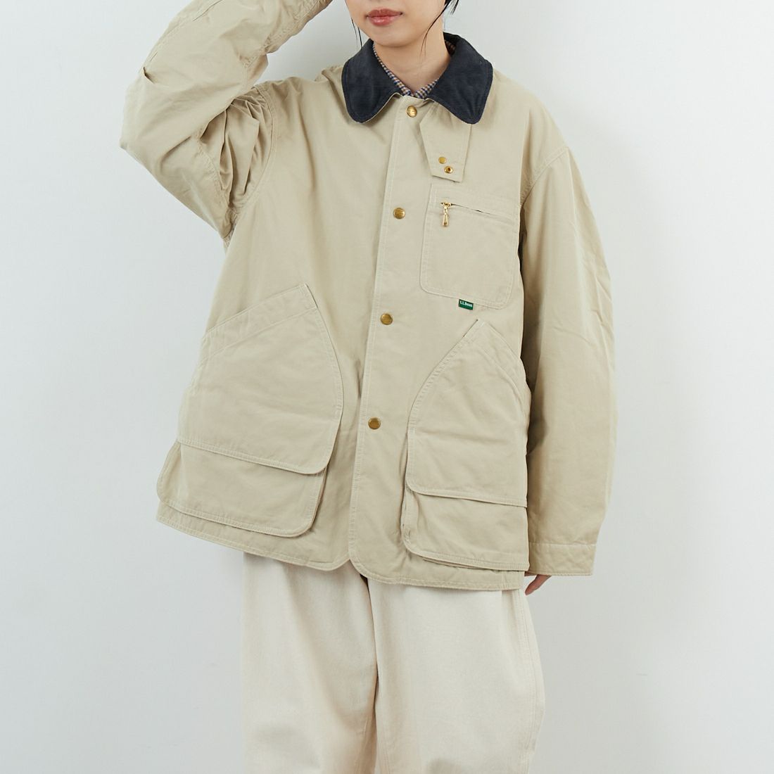L.L.BEAN [エルエルビーン] ビーンズ インサレーテッドフィールドコート [5575-2042] 71 LT BEIG &&モデル身長：162cm 着用サイズ：S&&