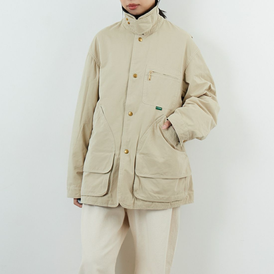 L.L.BEAN [エルエルビーン] ビーンズ インサレーテッドフィールドコート [5575-2042] 71 LT BEIG &&モデル身長：162cm 着用サイズ：S&&