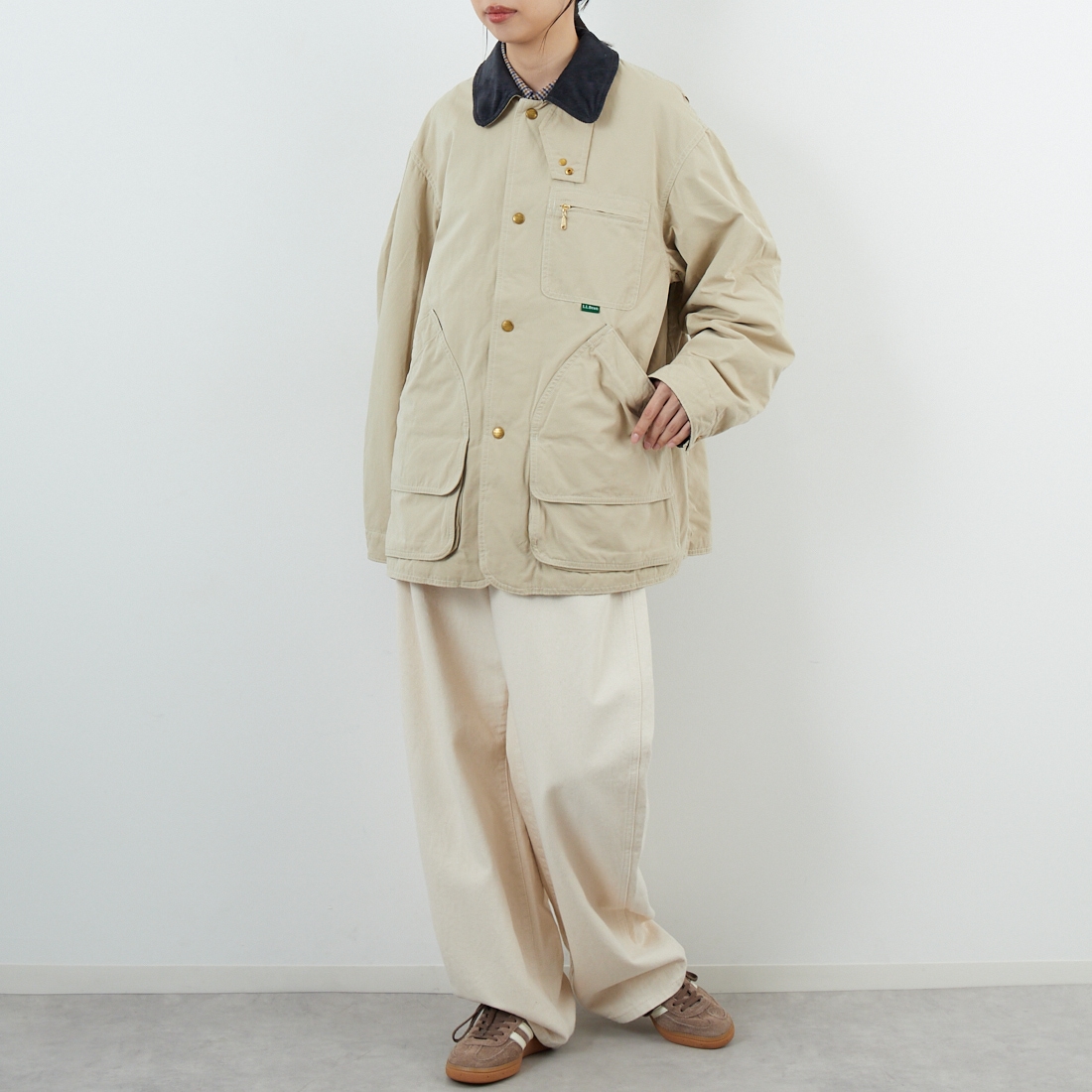 L.L.BEAN [エルエルビーン] ビーンズ インサレーテッドフィールドコート [5575-2042] 71 LT BEIG &&モデル身長：162cm 着用サイズ：S&&
