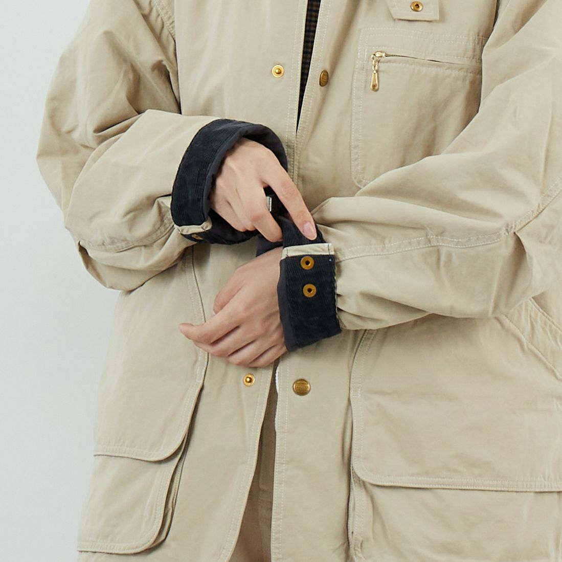 L.L.BEAN [エルエルビーン] ビーンズ インサレーテッドフィールドコート [5575-2042] 71 LT BEIG &&モデル身長：162cm 着用サイズ：S&&