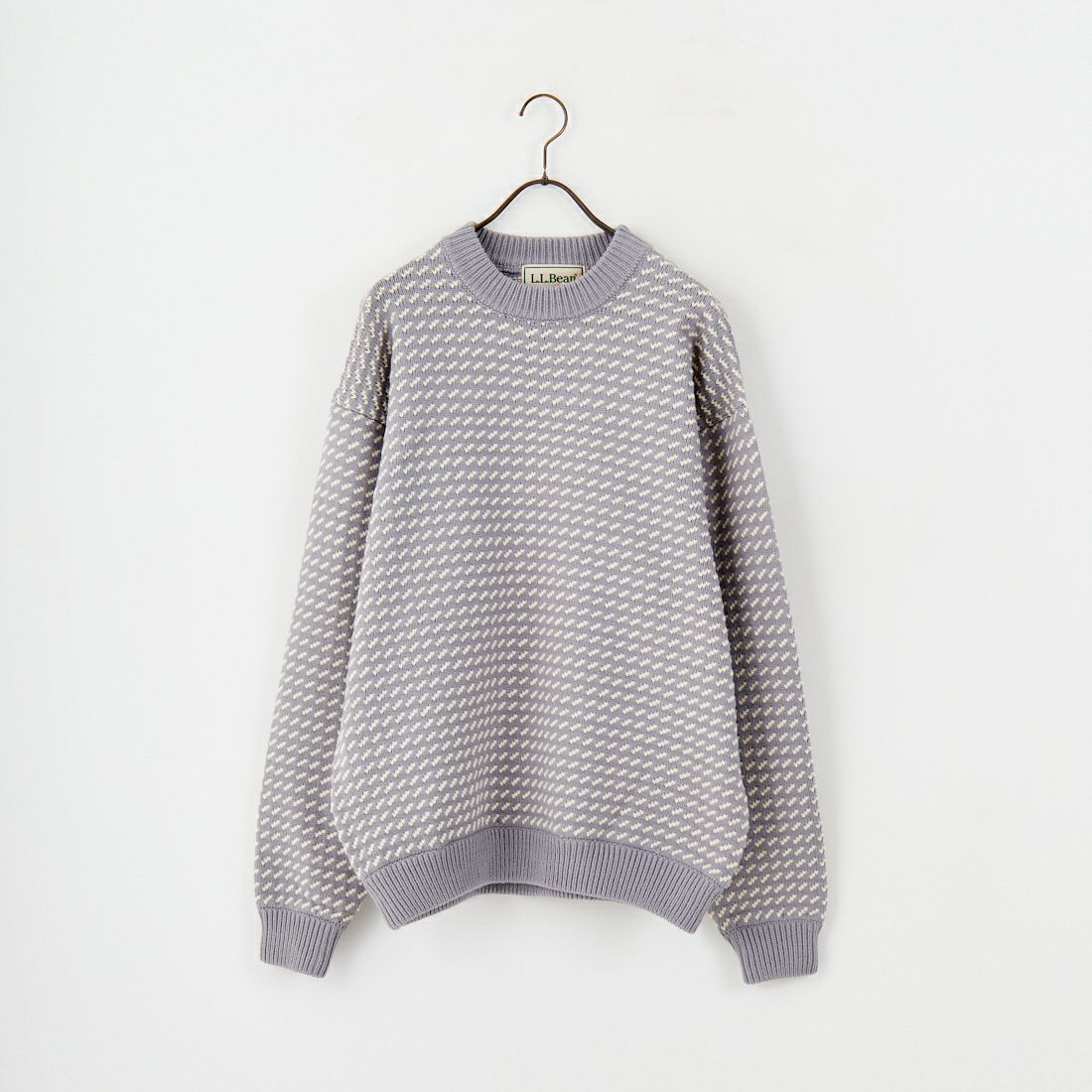 L.L.BEAN [エルエルビーン] Wayne バーズアイセーター [5575-2030] 91 GRY/WHT