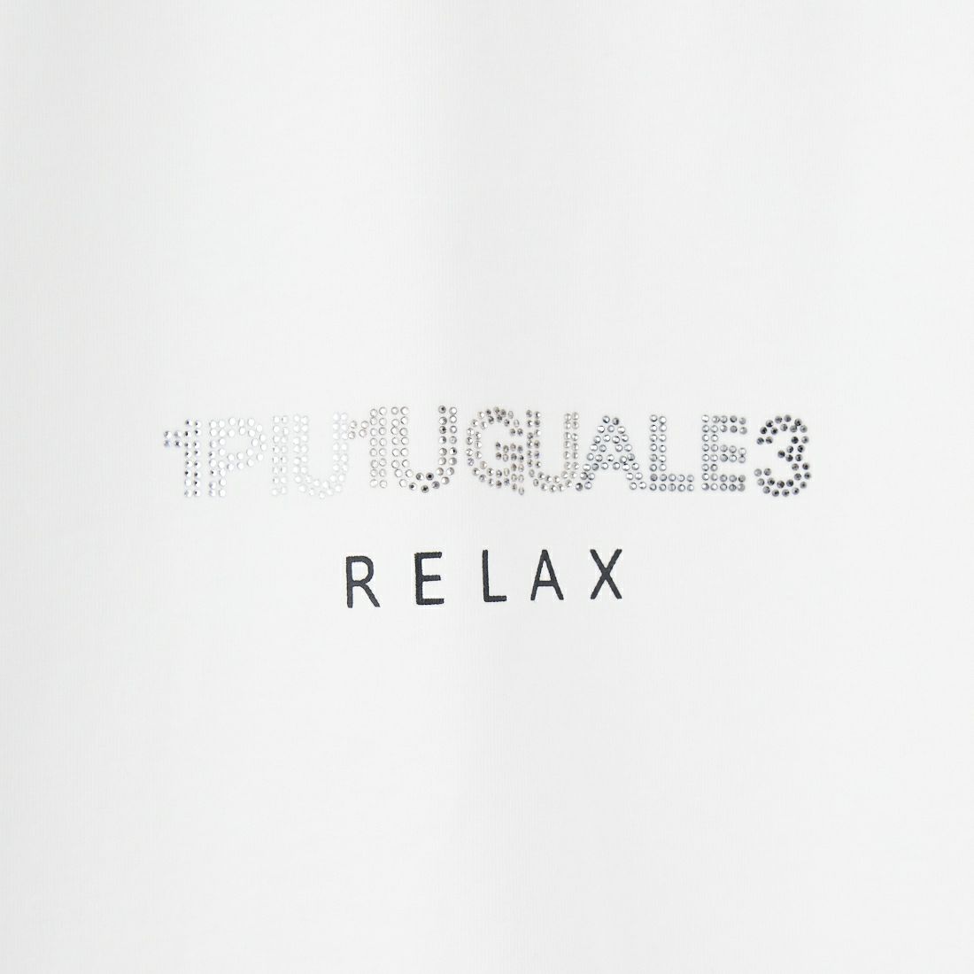 1PIU1UGUALE3 RELAX [ウノ ピゥ ウノ ウグァーレ トレ] MICKEY MOUSE / ラインストーンTシャツ [UST-25136] SN10 WHITE