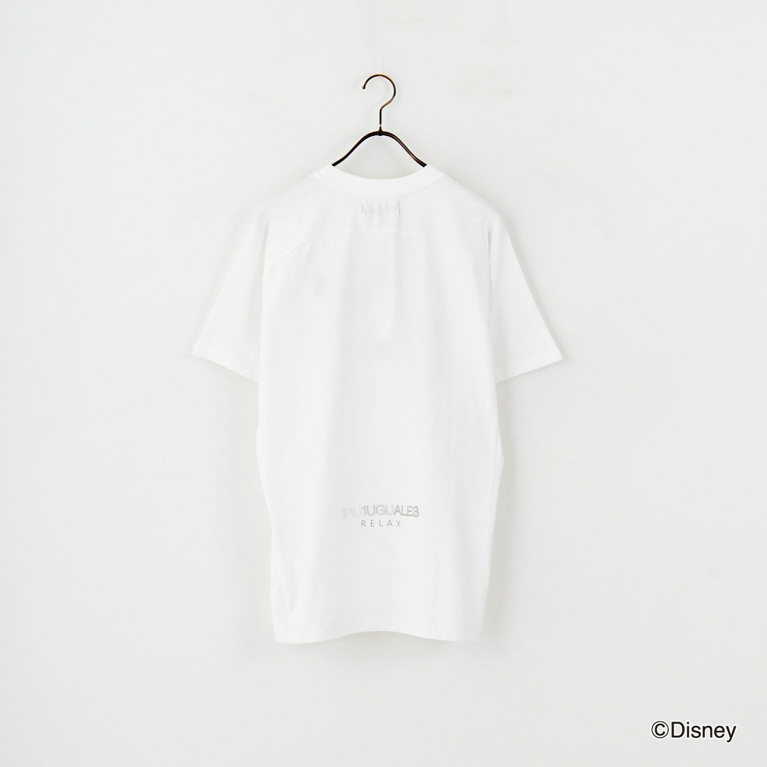 1PIU1UGUALE3 RELAX [ウノ ピゥ ウノ ウグァーレ トレ] MICKEY MOUSE / 刺繍Tシャツ [UST-25140] SN10 WHITE
