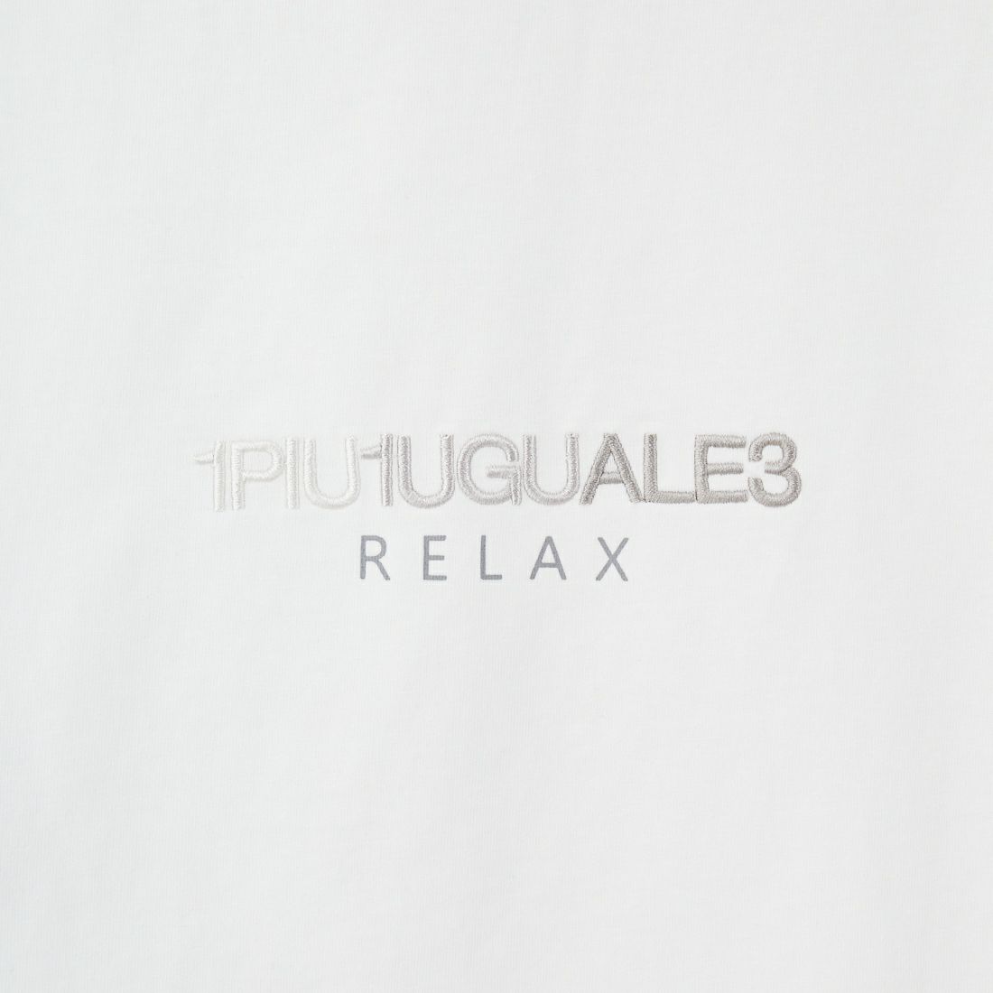 1PIU1UGUALE3 RELAX [ウノ ピゥ ウノ ウグァーレ トレ] MICKEY MOUSE / 刺繍Tシャツ [UST-25140] SN10 WHITE