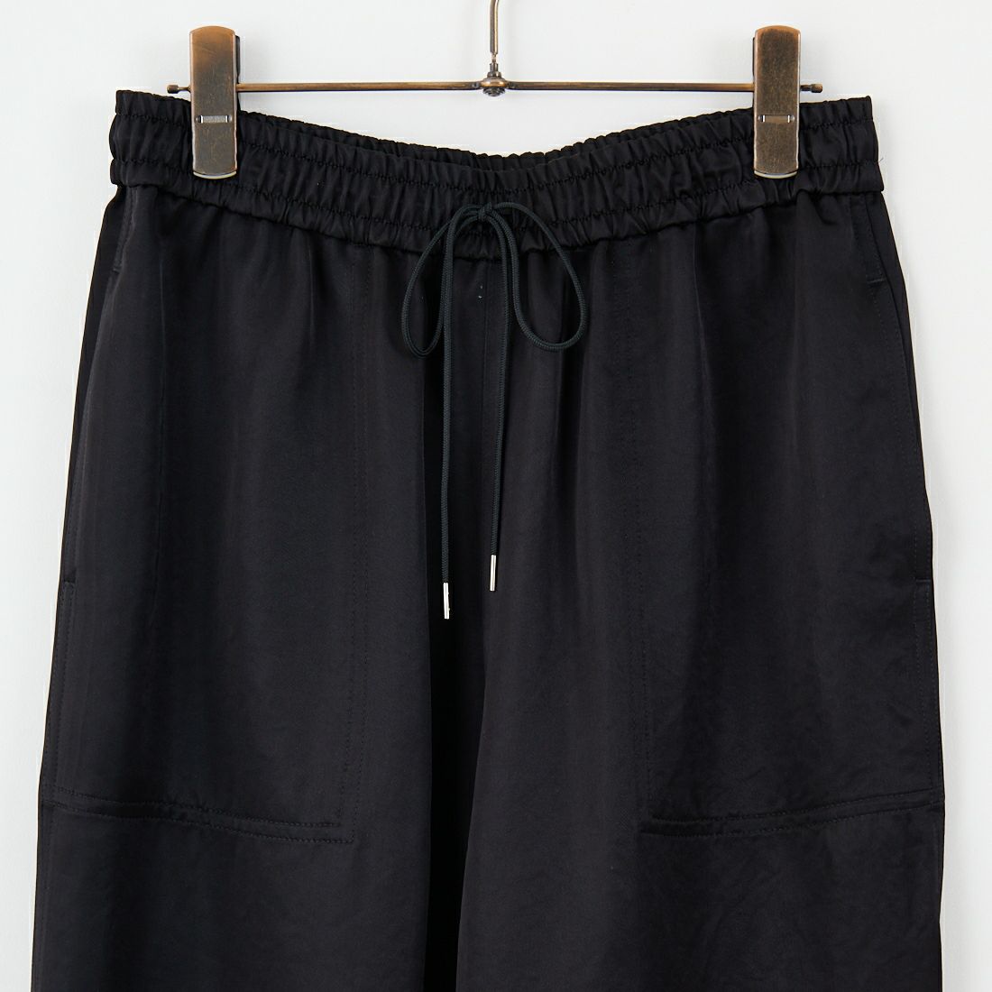 Jeans Factory Clothes [ジーンズファクトリークローズ] Naiaアセテートイージーパンツ [21254059] 004 ﾌﾞﾗｯｸ