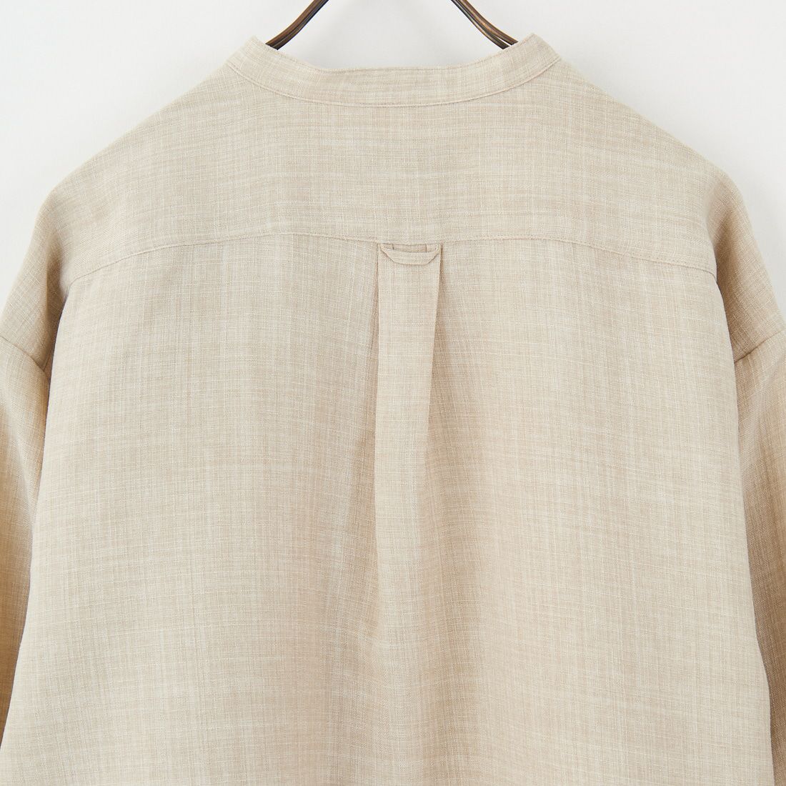 Jeans Factory Clothes [ジーンズファクトリークローズ] TECHキャンバス バンドカラーシャツ [EPC-51101] 2 L.BEIGE