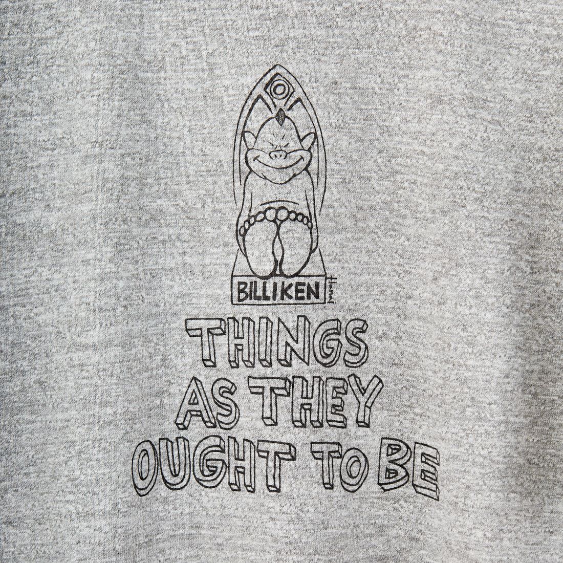 WAREHOUSE [ウエアハウス] Yusuke Hanai × WAREHOUSE Co. シャドウボーダーTシャツ [4601-THINGS-AS-THEY] ﾓｸｸﾞﾚｰ