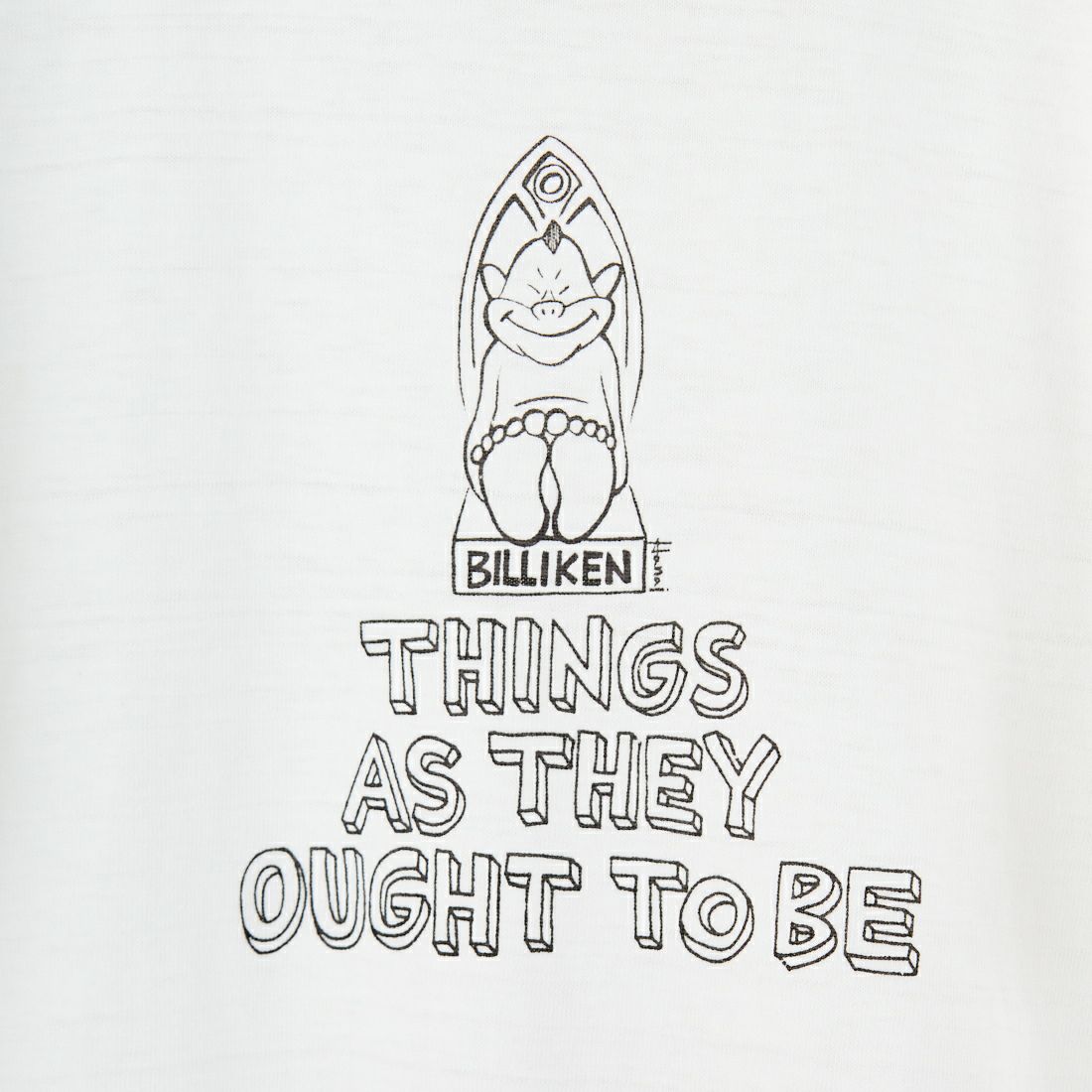 WAREHOUSE [ウエアハウス] Yusuke Hanai × WAREHOUSE Co. シャドウボーダーTシャツ [4601-THINGS-AS-THEY] ｵﾌ