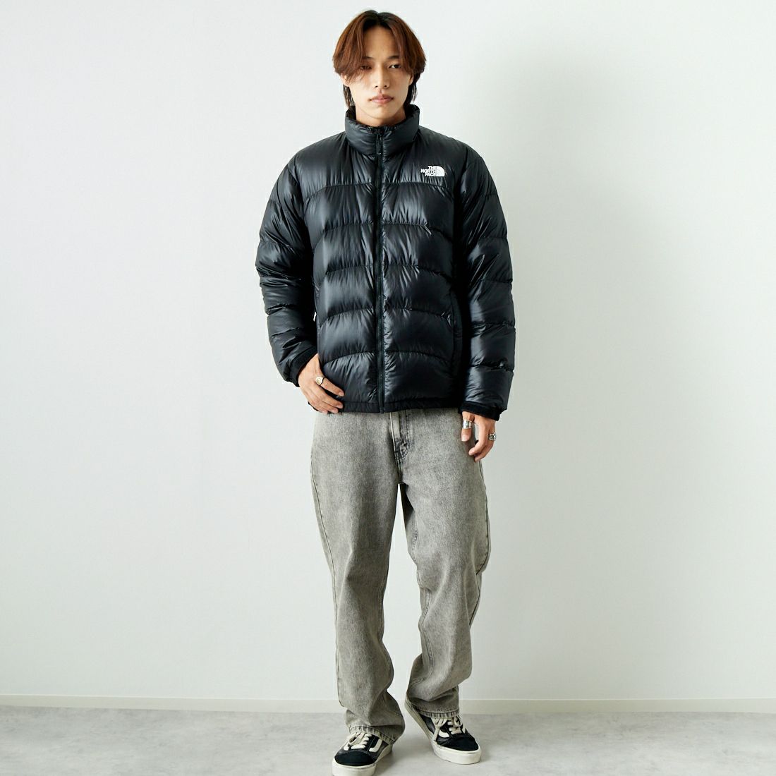 THE NORTH FACE [ザ ノースフェイス] ジップインジップ アコンカグアジャケット [ND92451] K &&モデル身長：179cm 着用サイズ：L&&