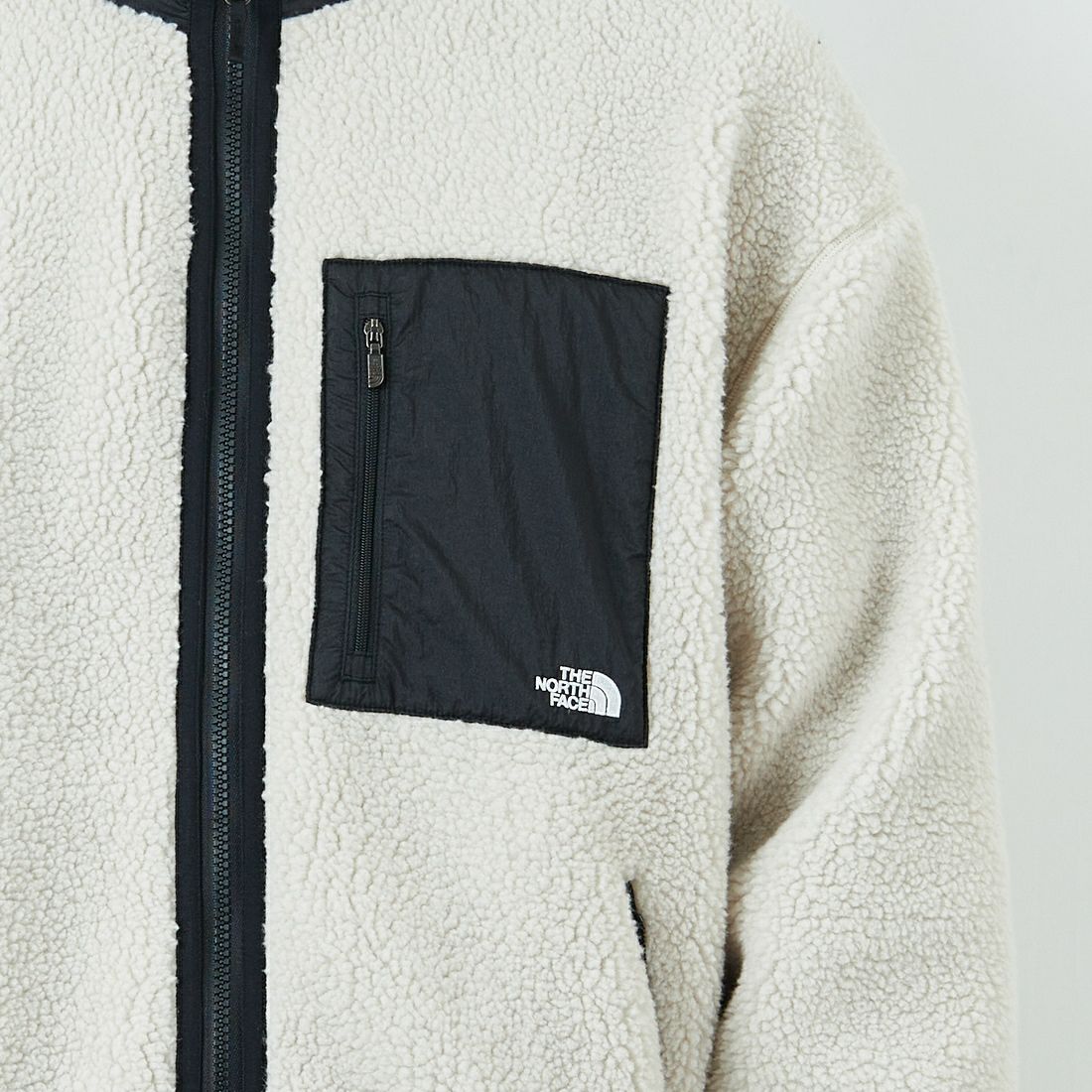THE NORTH FACE [ザ ノースフェイス] リバーシブル エクストリームパイルフリースジャケット [NP72536] FK &&モデル身長：179cm 着用サイズ：L&&