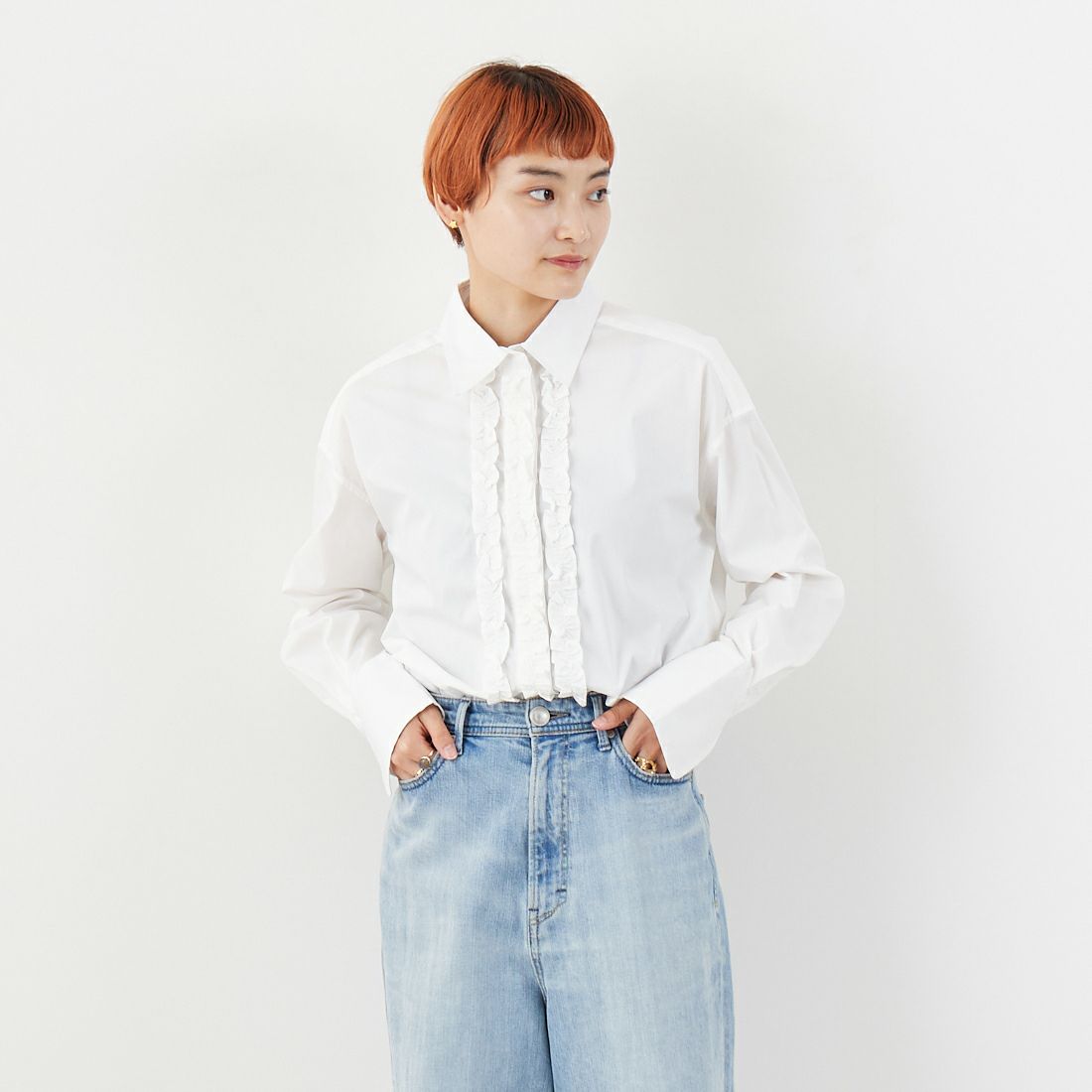 110 O.WHT&モデル身長：160cm 着用サイズ：F&&