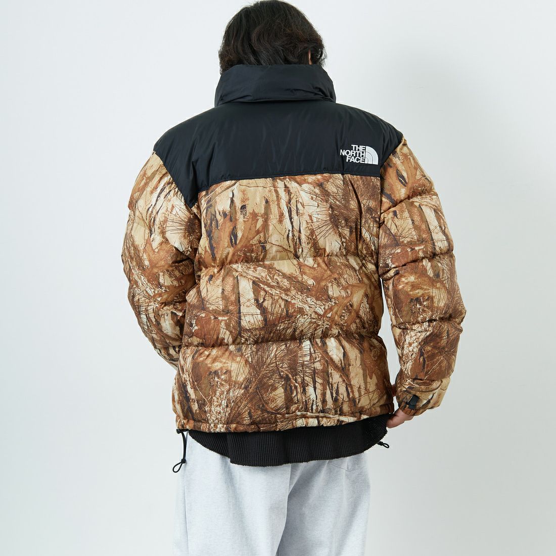THE NORTH FACE [ザ ノースフェイス] ノベルティーヌプシジャケット [ND92556] FF &&モデル身長：179cm 着用サイズ：L&&