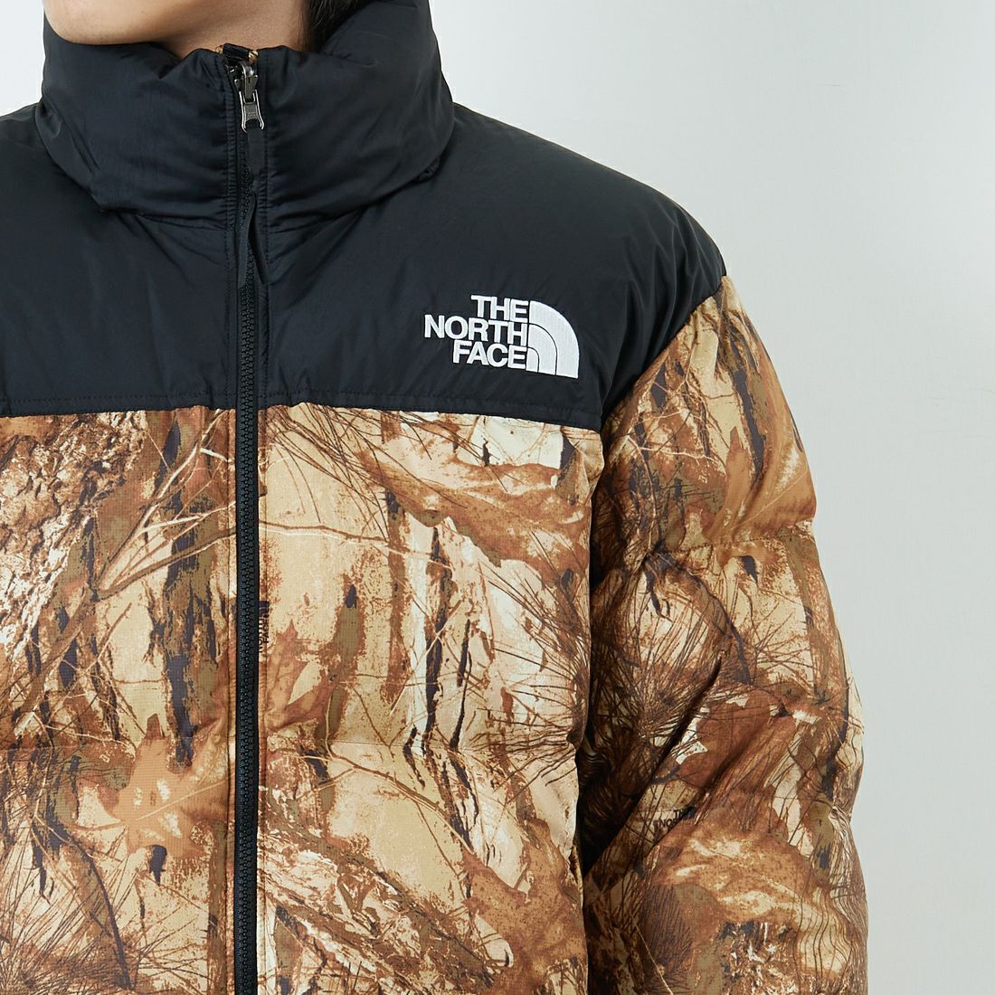 THE NORTH FACE [ザ ノースフェイス] ノベルティーヌプシジャケット [ND92556] FF &&モデル身長：179cm 着用サイズ：L&&