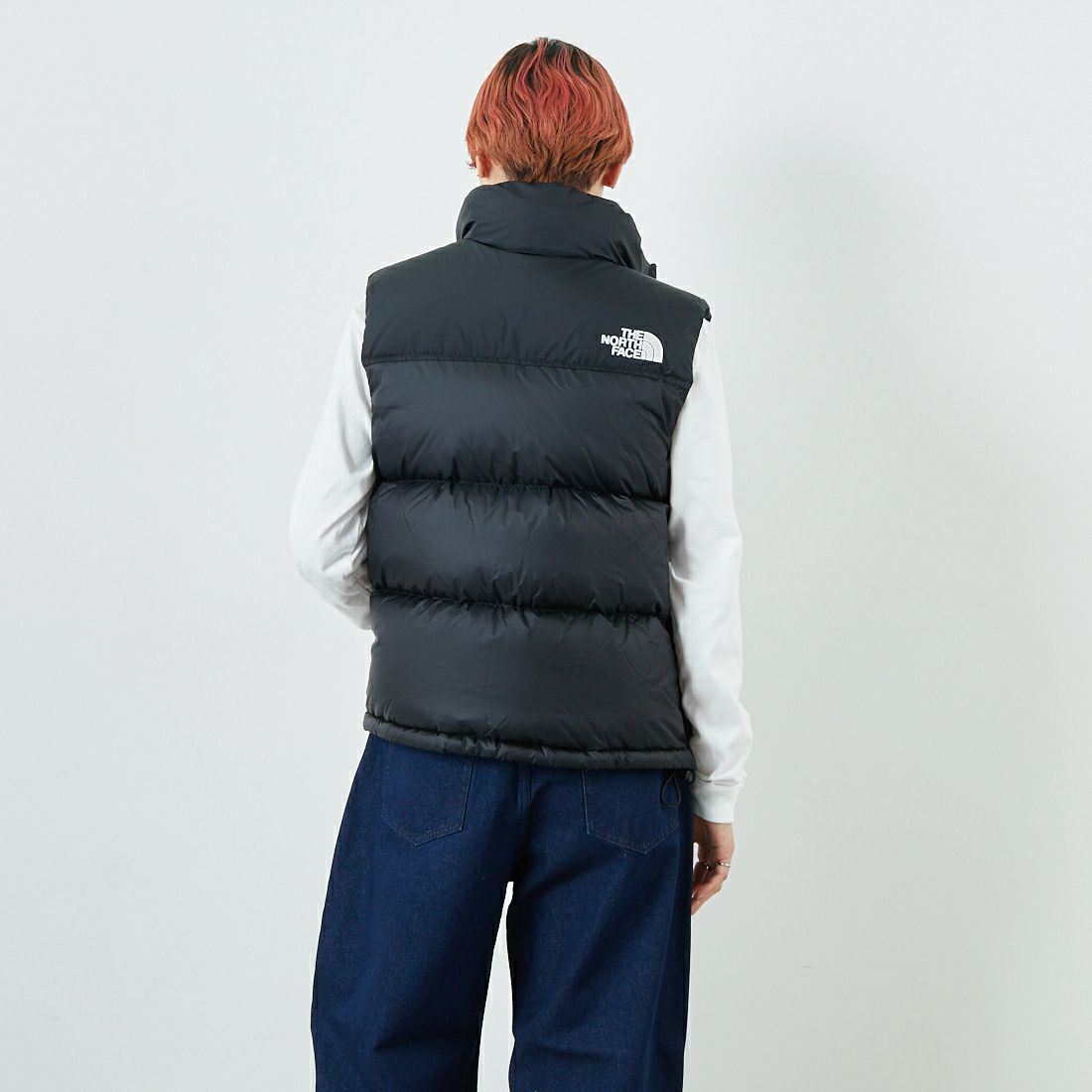 THE NORTH FACE [ザ ノースフェイス] ヌプシベスト [NDW92557] K &&モデル身長：160cm 着用サイズ：L&&