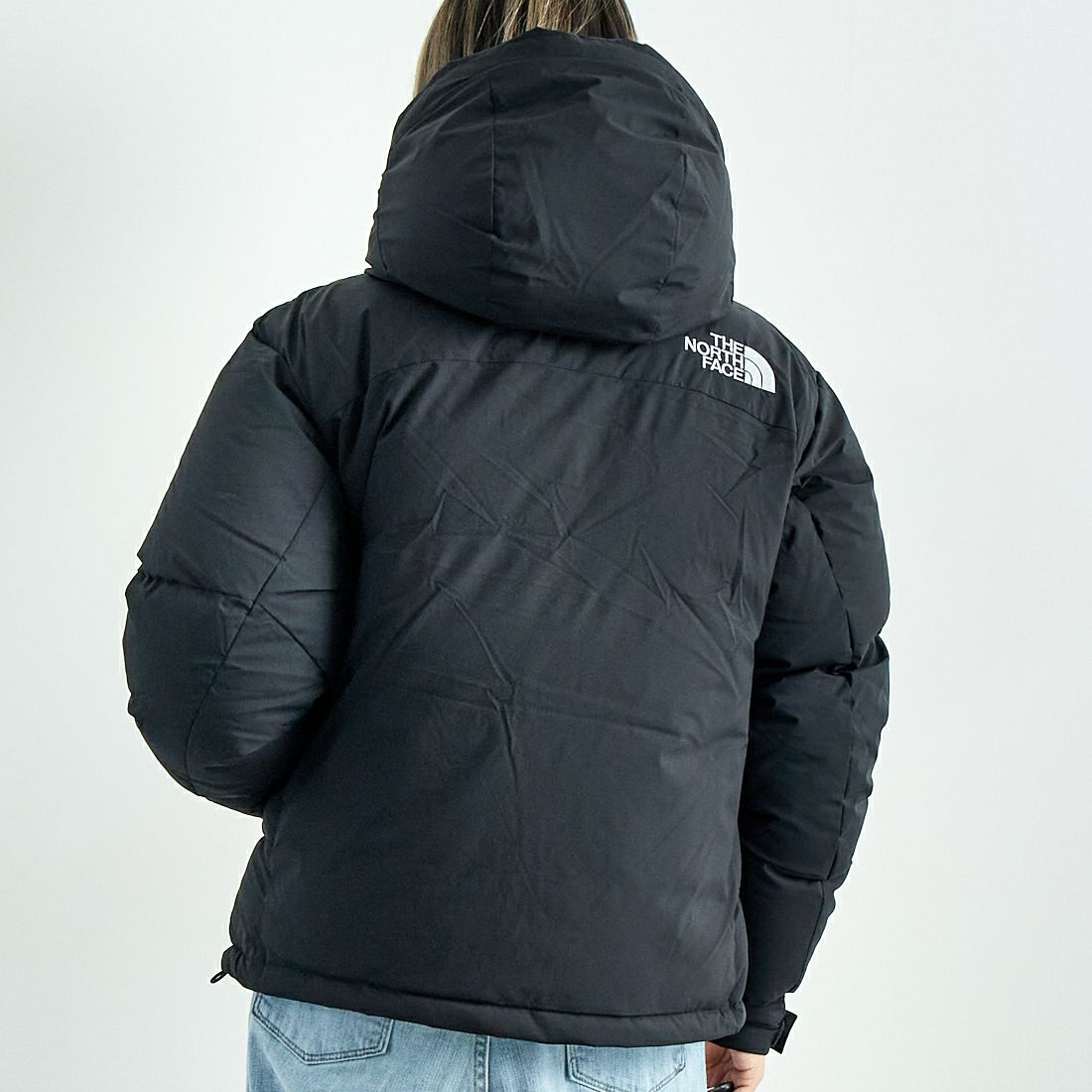 THE NORTH FACE [ザ ノースフェイス] ショートバルトロライトジャケット [NDW92551] K &&モデル身長：167cm 着用サイズ：L&&