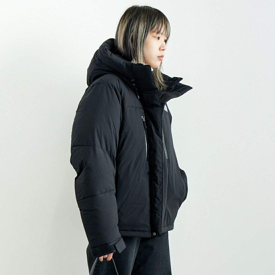 THE NORTH FACE [ザ ノースフェイス] バルトロライトジャケット [ND92551] K &&モデル身長：167cm 着用サイズ：S&&
