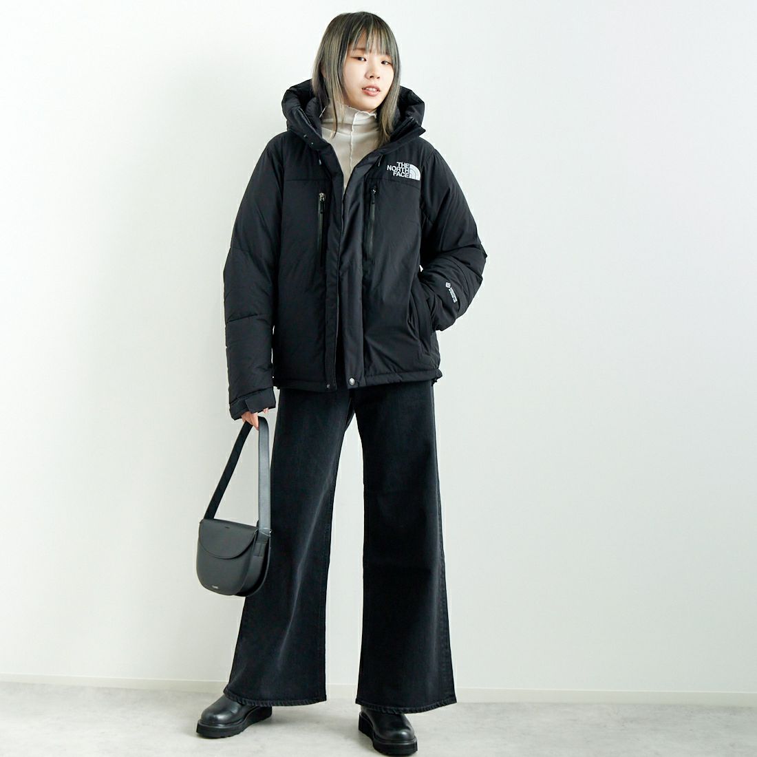 THE NORTH FACE [ザ ノースフェイス] バルトロライトジャケット [ND92551] K &&モデル身長：167cm 着用サイズ：S&&