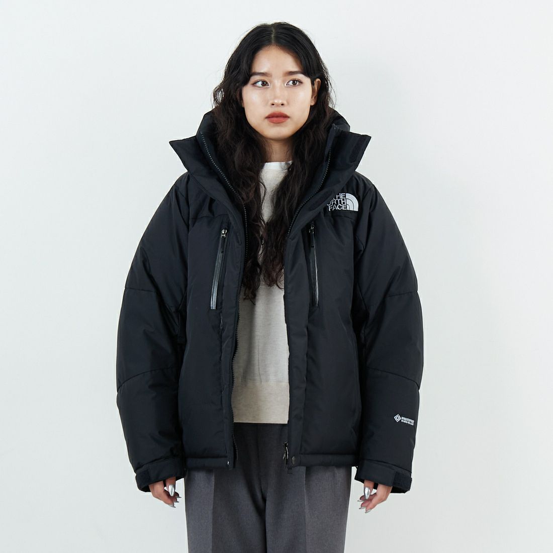 THE NORTH FACE [ザ ノースフェイス] バルトロライトジャケット [ND92551] K &&モデル身長：162cm 着用サイズ：XS&&