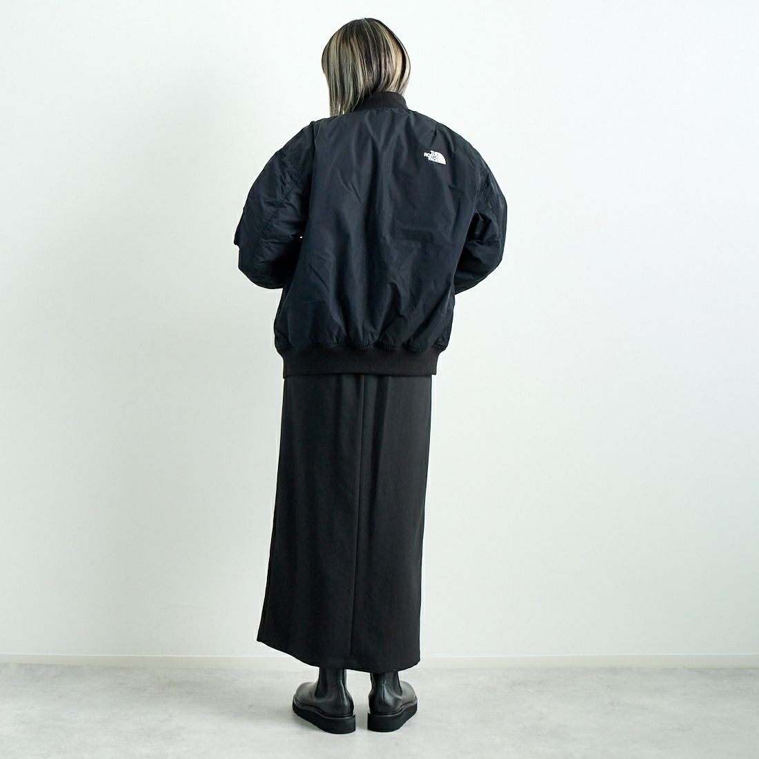 THE NORTH FACE [ザ ノースフェイス] インサレーションボンバージャケット [NY82552] K &&モデル身長：167cm 着用サイズ：S&&