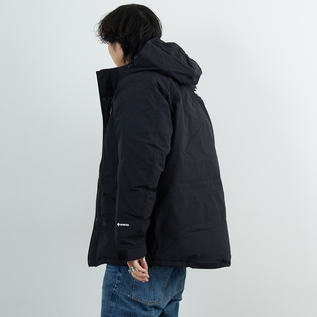 THE NORTH FACE [ザ ノースフェイス] マウンテンダウンジャケット [ND92549] K &&モデル身長：179cm 着用サイズ：L&&