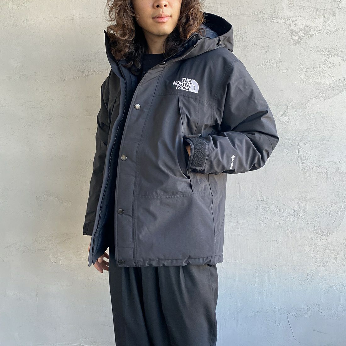 THE NORTH FACE [ザ ノースフェイス] マウンテンダウンジャケット [ND92549] K &&モデル身長：173cm 着用サイズ：M&&