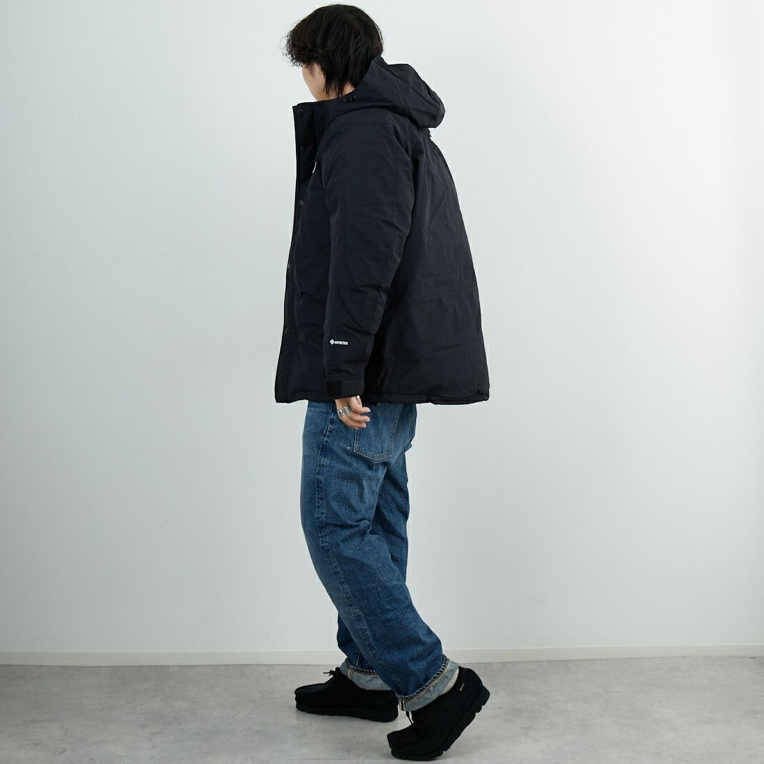THE NORTH FACE [ザ ノースフェイス] マウンテンダウンジャケット [ND92549] K &&モデル身長：179cm 着用サイズ：L&&
