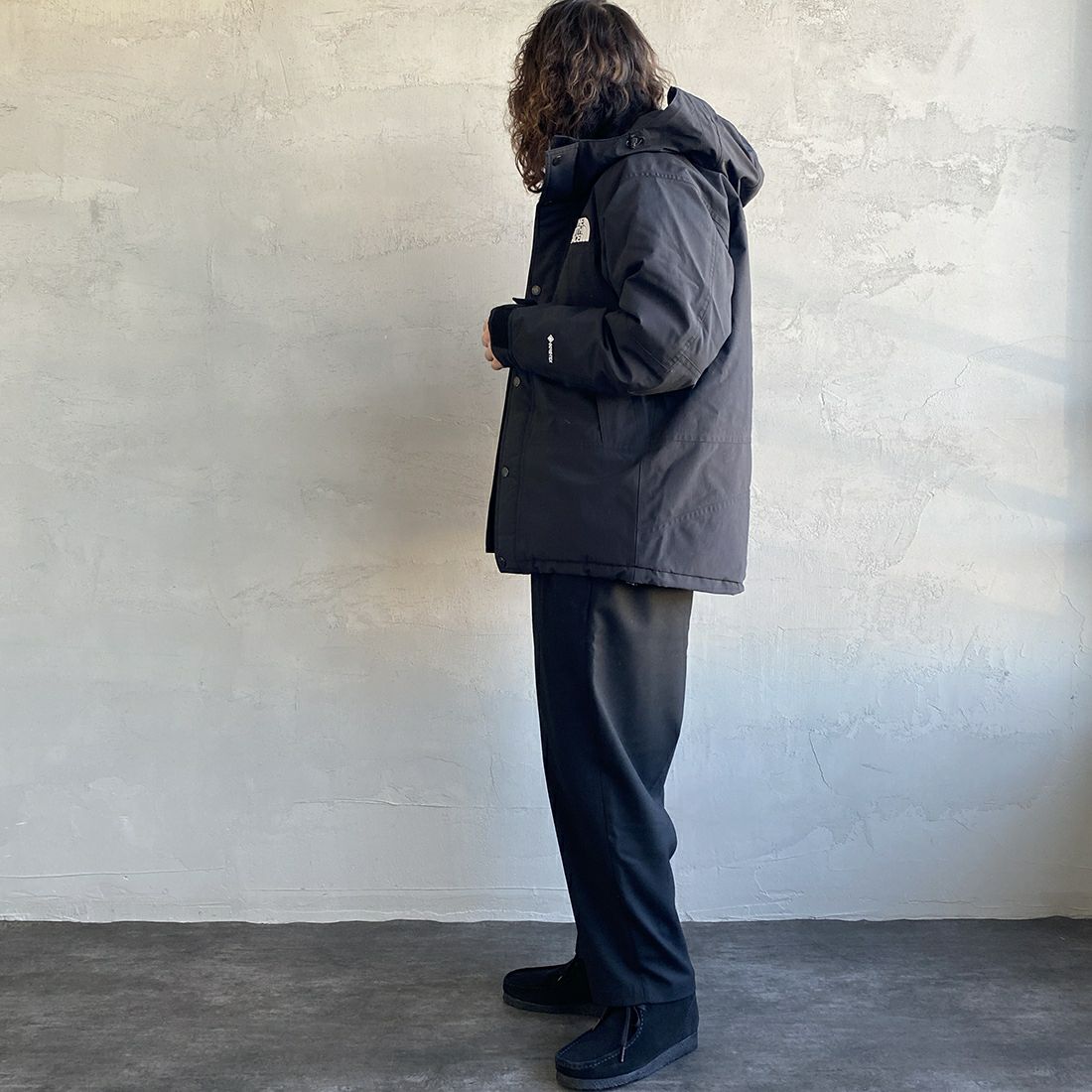 THE NORTH FACE [ザ ノースフェイス] マウンテンダウンジャケット [ND92549] K &&モデル身長：173cm 着用サイズ：M&&
