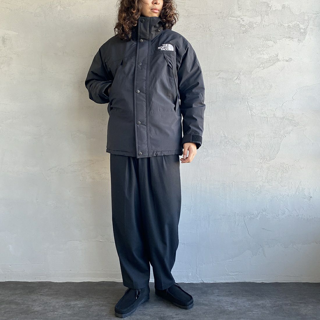 THE NORTH FACE [ザ ノースフェイス] マウンテンダウンジャケット [ND92549] K &&モデル身長：173cm 着用サイズ：M&&