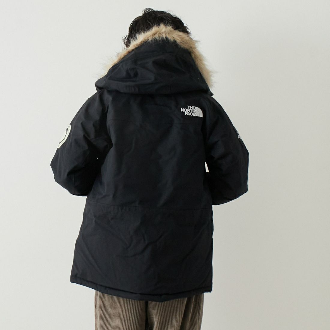 THE NORTH FACE [ザ ノースフェイス] アンタークティカパーカ [ND92546] K &&モデル身長：182cm 着用サイズ：M&&