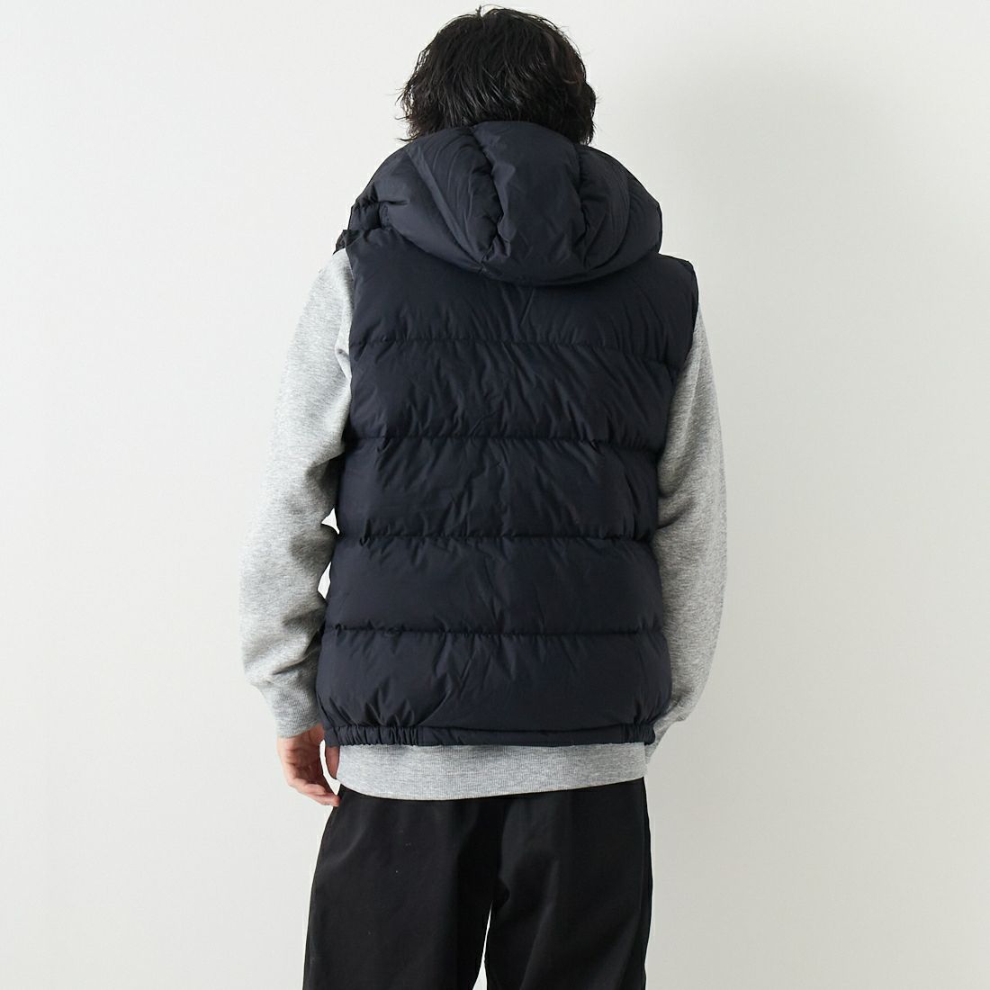 THE NORTH FACE [ザ ノースフェイス] キャンプシエラベスト [ND92530] K &&モデル身長：182cm 着用サイズ：L&&