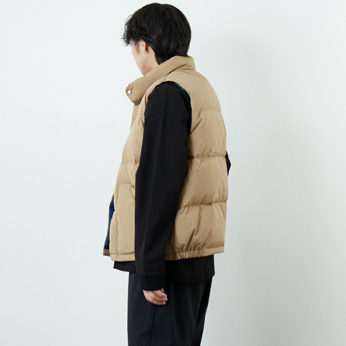 THE NORTH FACE [ザ ノースフェイス] キャンプシエラベスト [ND92530] CK &&モデル身長：179cm 着用サイズ：M&&