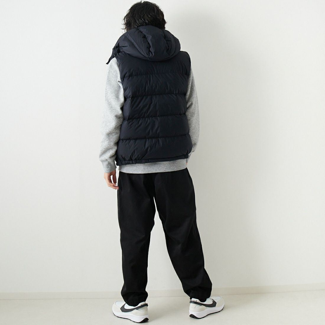 THE NORTH FACE [ザ ノースフェイス] キャンプシエラベスト [ND92530] K &&モデル身長：182cm 着用サイズ：L&&