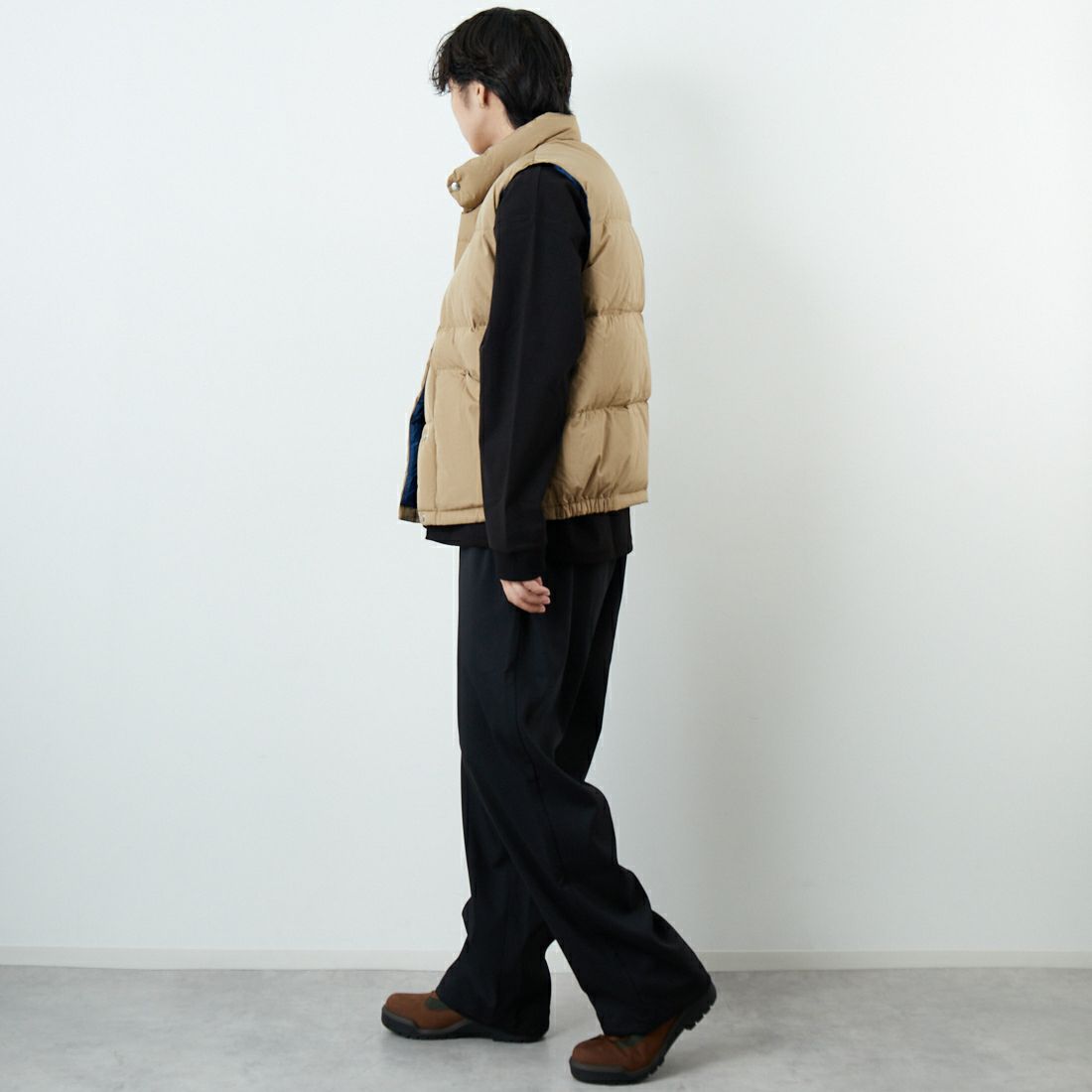 THE NORTH FACE [ザ ノースフェイス] キャンプシエラベスト [ND92530] CK &&モデル身長：179cm 着用サイズ：M&&
