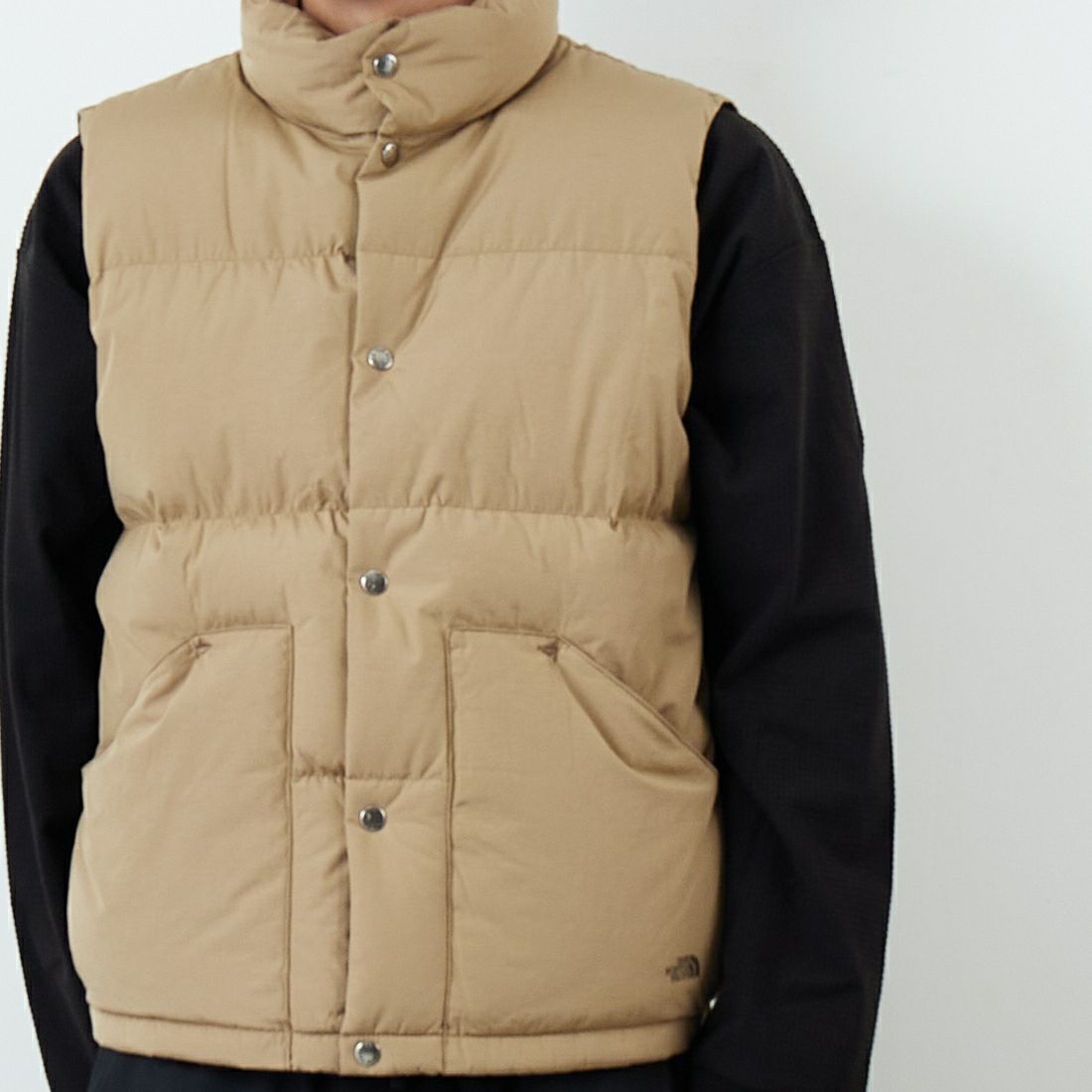 THE NORTH FACE [ザ ノースフェイス] キャンプシエラベスト [ND92530] CK &&モデル身長：179cm 着用サイズ：M&&