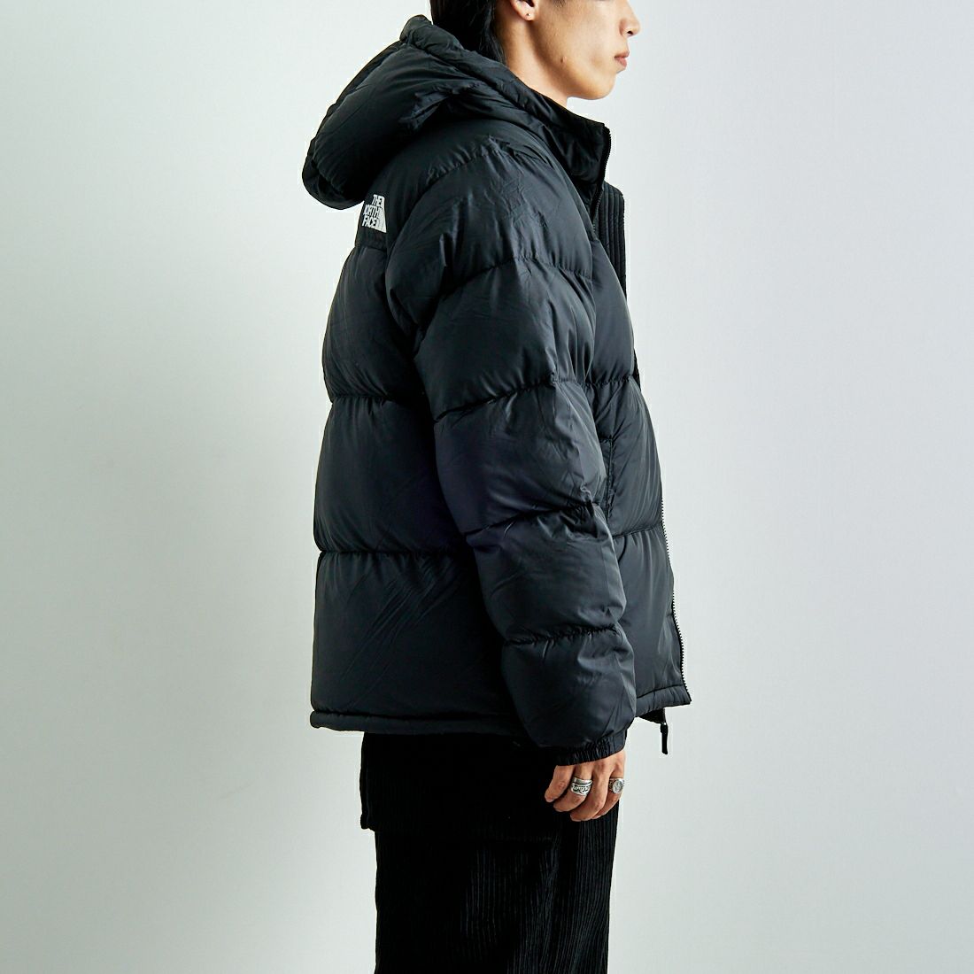 THE NORTH FACE [ザ ノースフェイス] ヌプシフーディ [ND92559] K &&モデル身長：179cm 着用サイズ：L&&