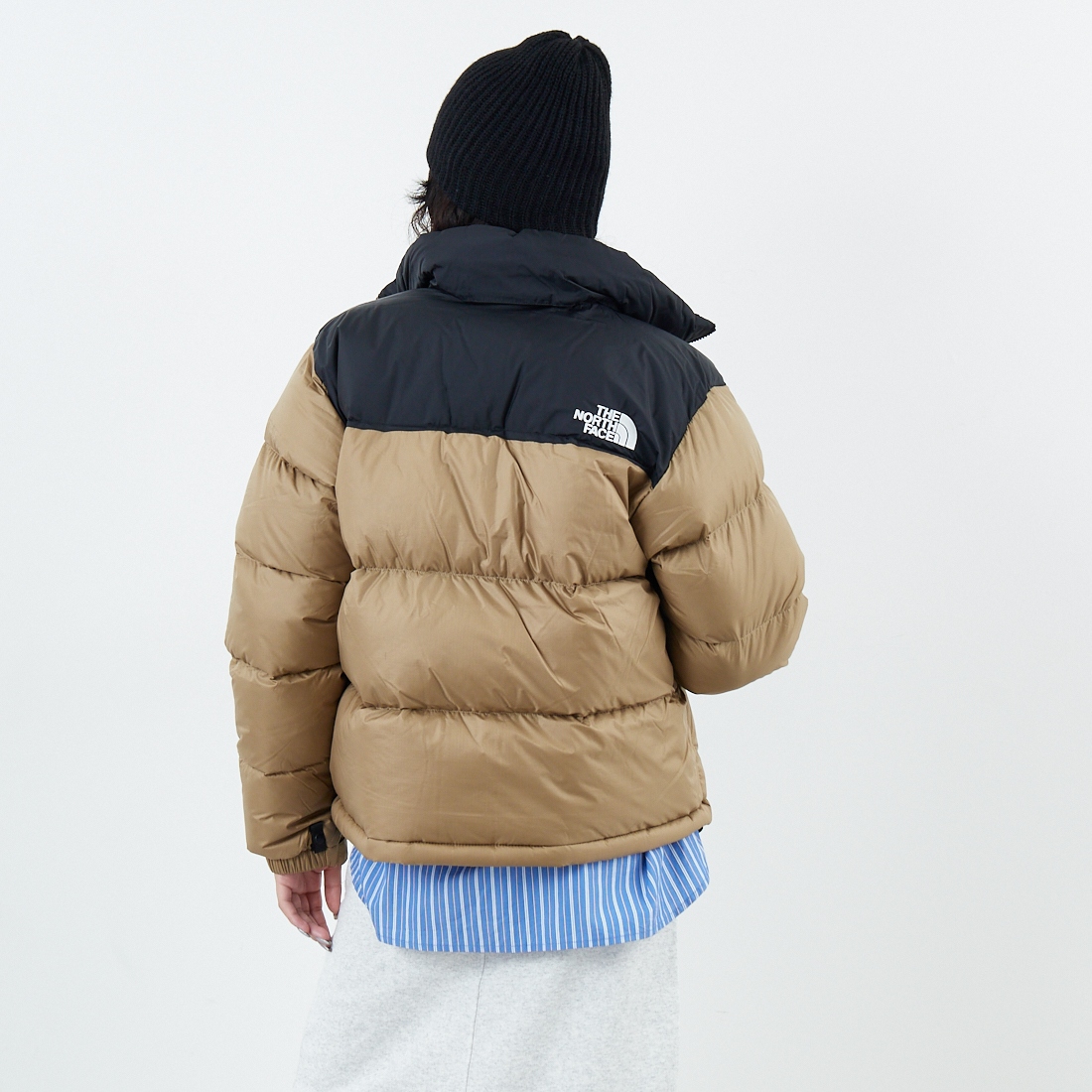 THE NORTH FACE [ザ ノースフェイス] ショートヌプシジャケット [NDW92555] CK &&モデル身長：162cm 着用サイズ：L&&