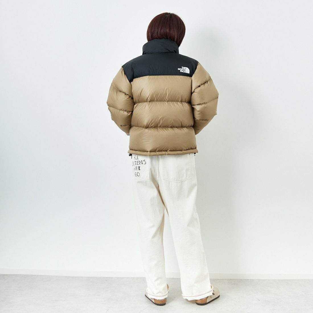 THE NORTH FACE [ザ ノースフェイス] ショートヌプシジャケット [NDW92555] CK &&モデル身長：167cm 着用サイズ：L&&