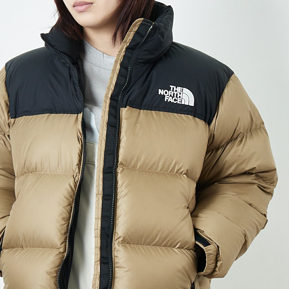 THE NORTH FACE [ザ ノースフェイス] ショートヌプシジャケット [NDW92555] CK &&モデル身長：167cm 着用サイズ：L&&