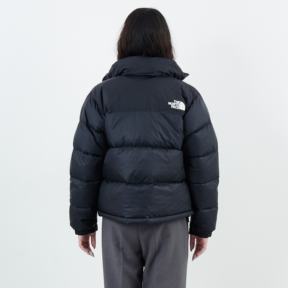 THE NORTH FACE [ザ ノースフェイス] ショートヌプシジャケット [NDW92555] CK &&モデル身長：162cm 着用サイズ：M&&