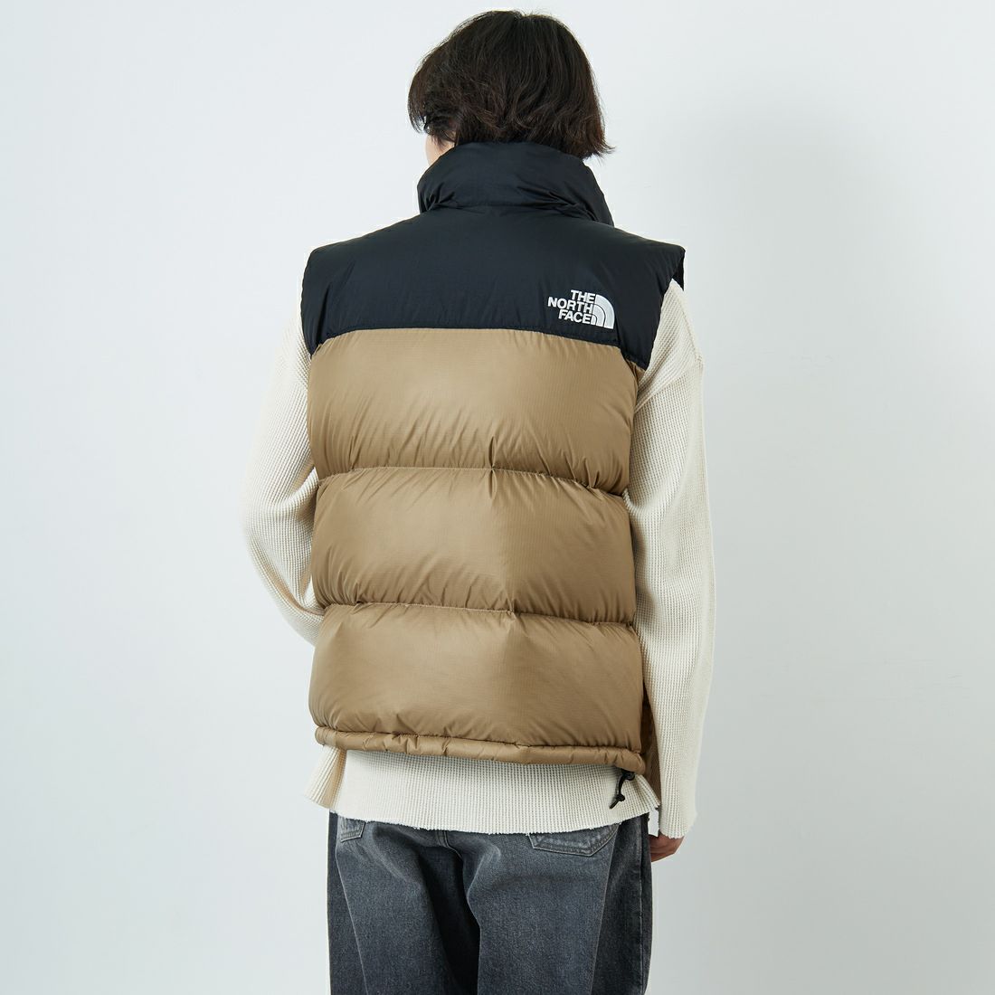 THE NORTH FACE [ザ ノースフェイス] ヌプシベスト [ND92557] CK &&モデル身長：179cm 着用サイズ：L&&