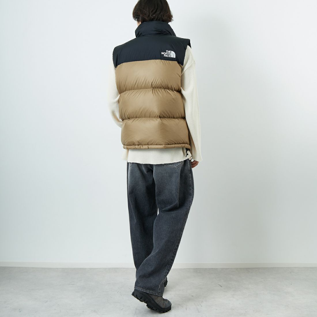 THE NORTH FACE [ザ ノースフェイス] ヌプシベスト [ND92557] CK &&モデル身長：179cm 着用サイズ：L&&