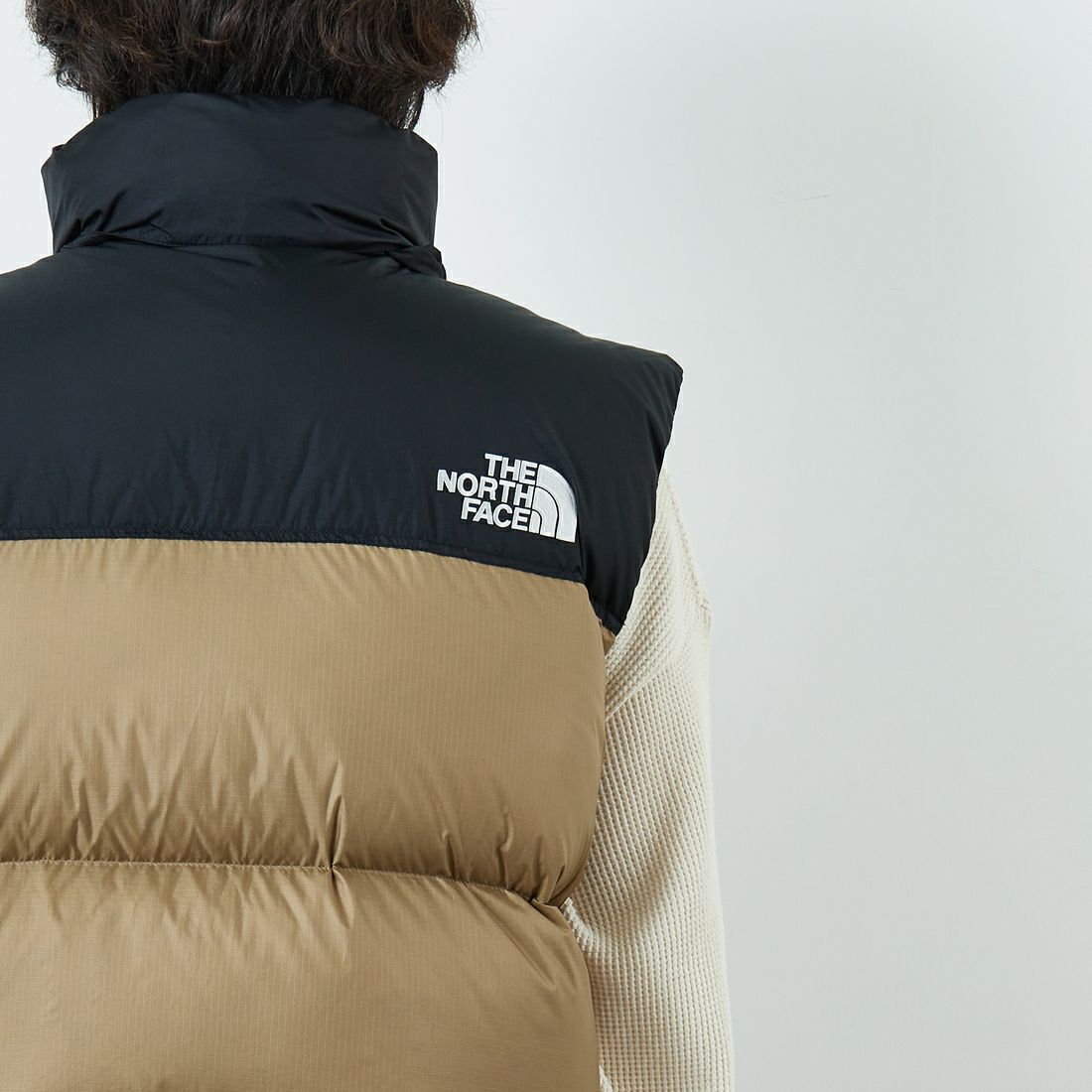 THE NORTH FACE [ザ ノースフェイス] ヌプシベスト [ND92557] CK &&モデル身長：179cm 着用サイズ：L&&