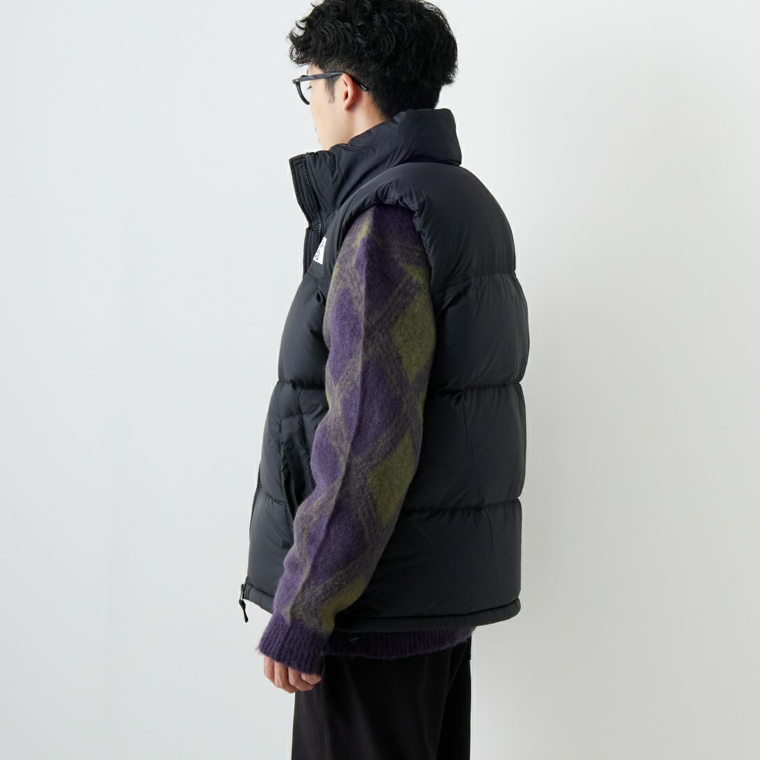 THE NORTH FACE [ザ ノースフェイス] ヌプシベスト [ND92557] K &&モデル身長：167cm 着用サイズ：M&&