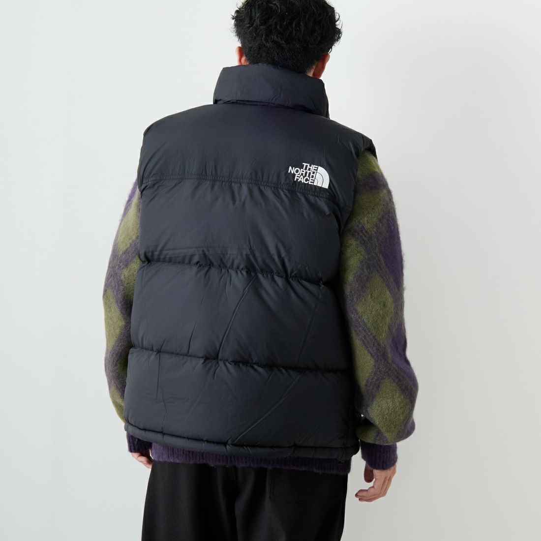 THE NORTH FACE [ザ ノースフェイス] ヌプシベスト [ND92557] K &&モデル身長：167cm 着用サイズ：M&&