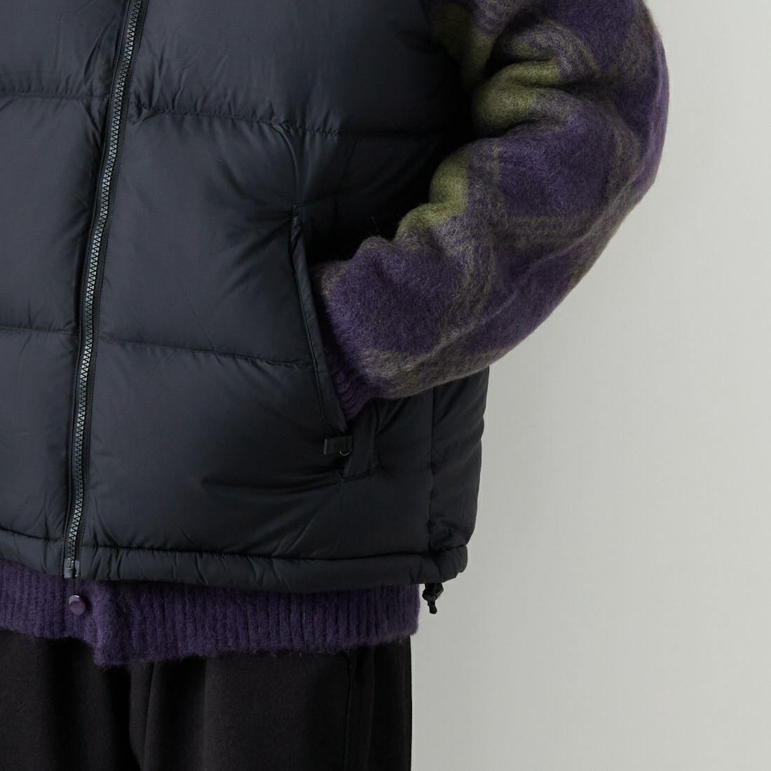 THE NORTH FACE [ザ ノースフェイス] ヌプシベスト [ND92557] K &&モデル身長：167cm 着用サイズ：M&&