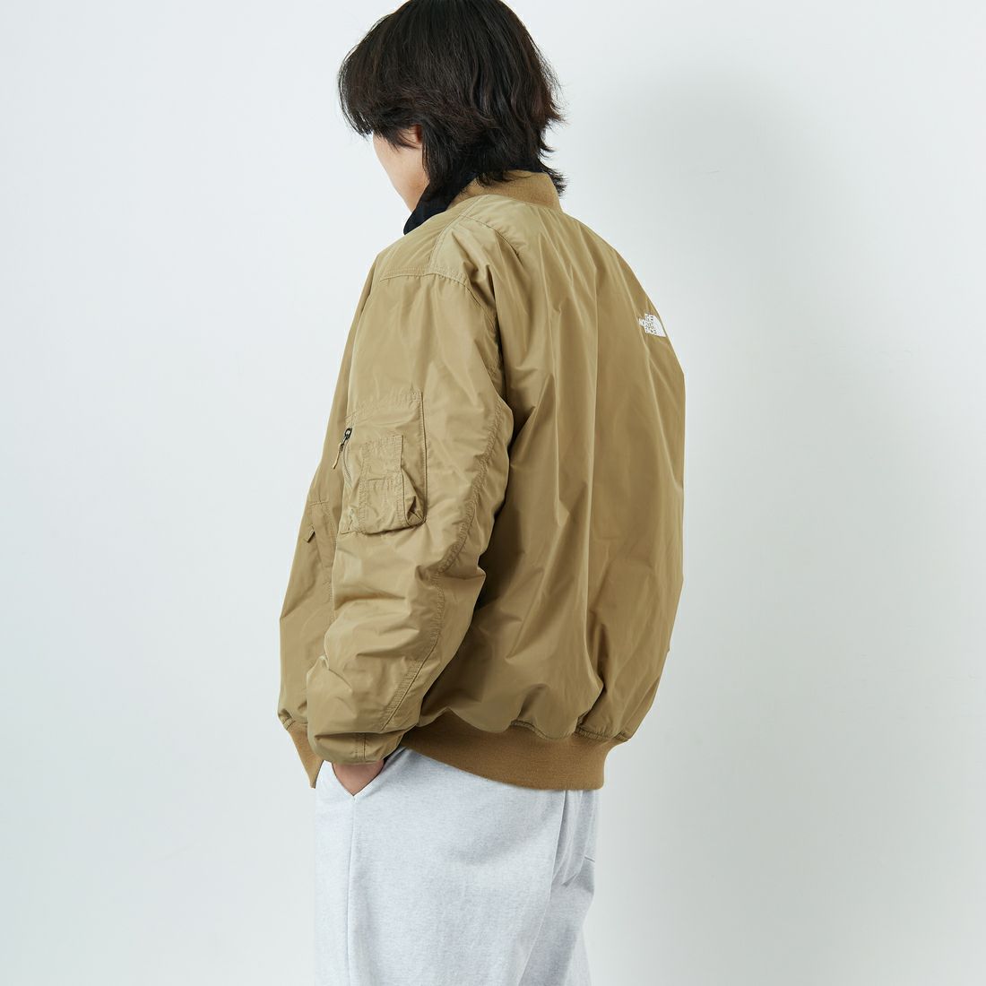 THE NORTH FACE [ザ ノースフェイス] インサレーションボンバージャケット [NY82552] CK &&モデル身長：179cm 着用サイズ：L&&