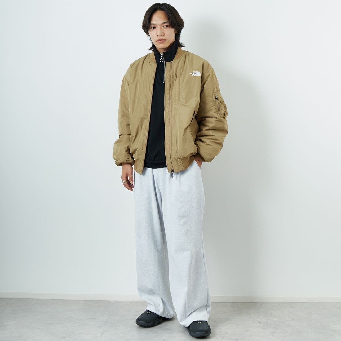 THE NORTH FACE [ザ ノースフェイス] インサレーションボンバージャケット [NY82552] CK &&モデル身長：179cm 着用サイズ：L&&