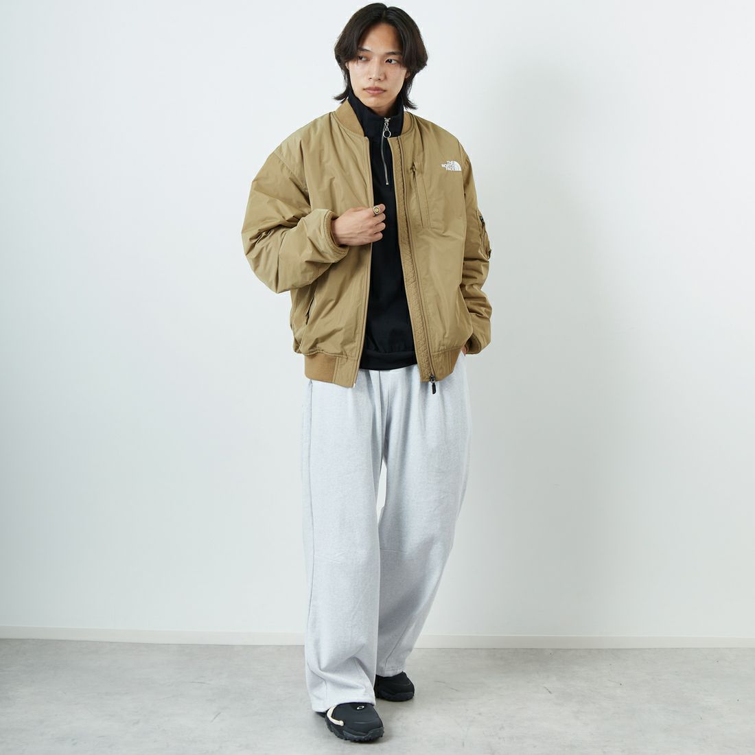 THE NORTH FACE [ザ ノースフェイス] インサレーションボンバージャケット [NY82552] CK &&モデル身長：179cm 着用サイズ：L&&