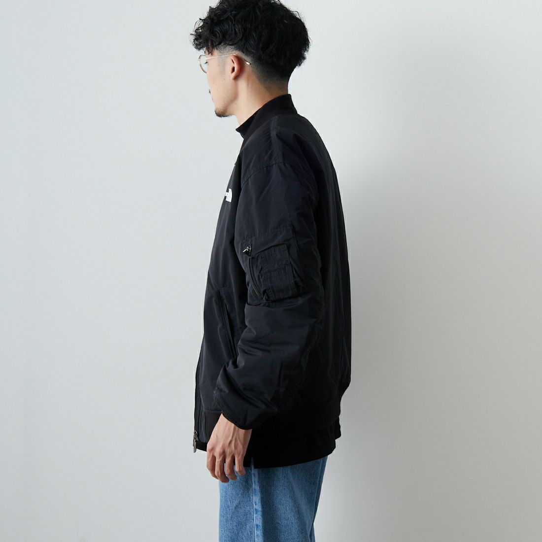 THE NORTH FACE [ザ ノースフェイス] インサレーションボンバージャケット [NY82552] K &&モデル身長：167cm 着用サイズ：L&&